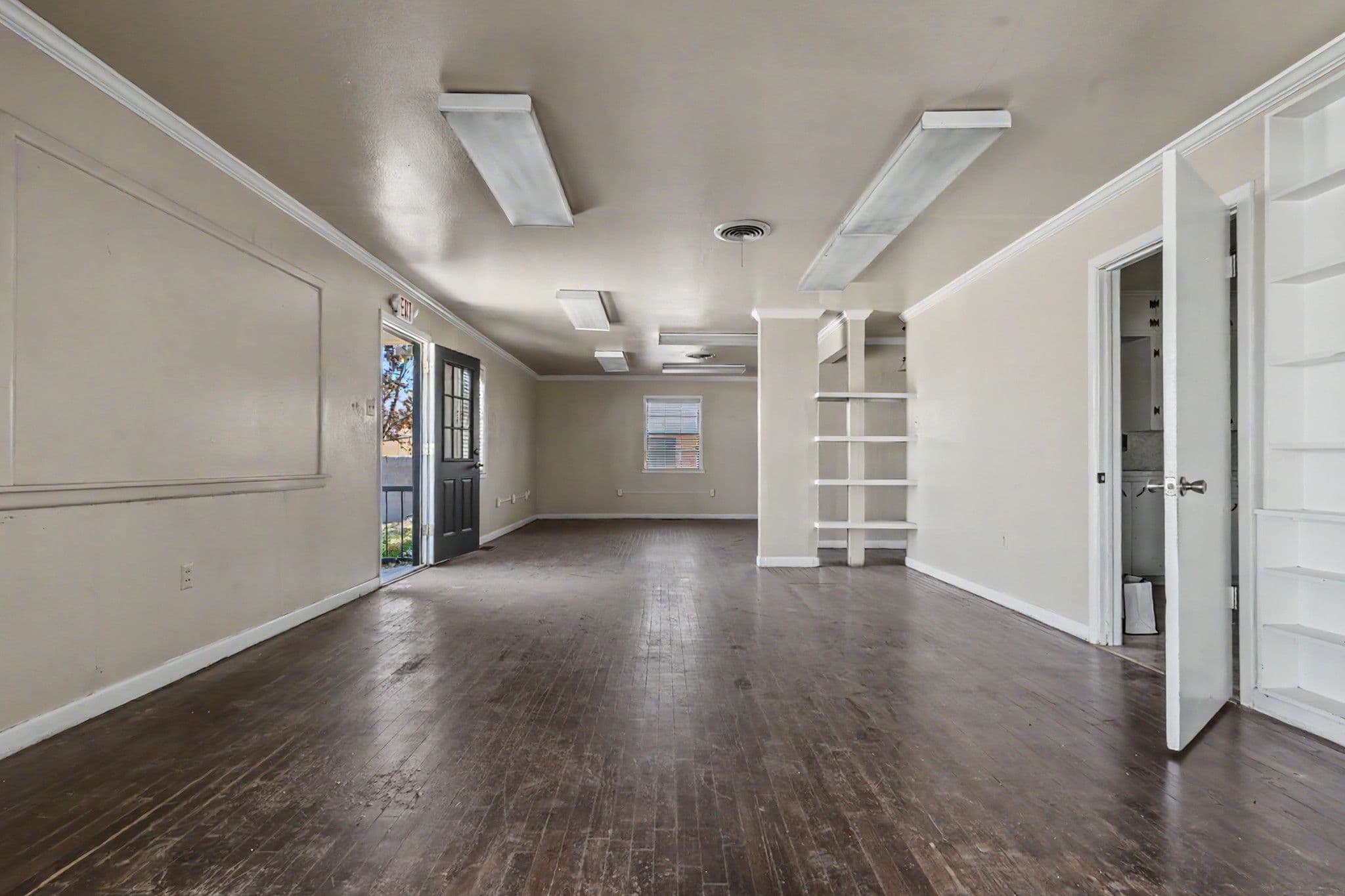 Interior Shot of Front Door and Main Room