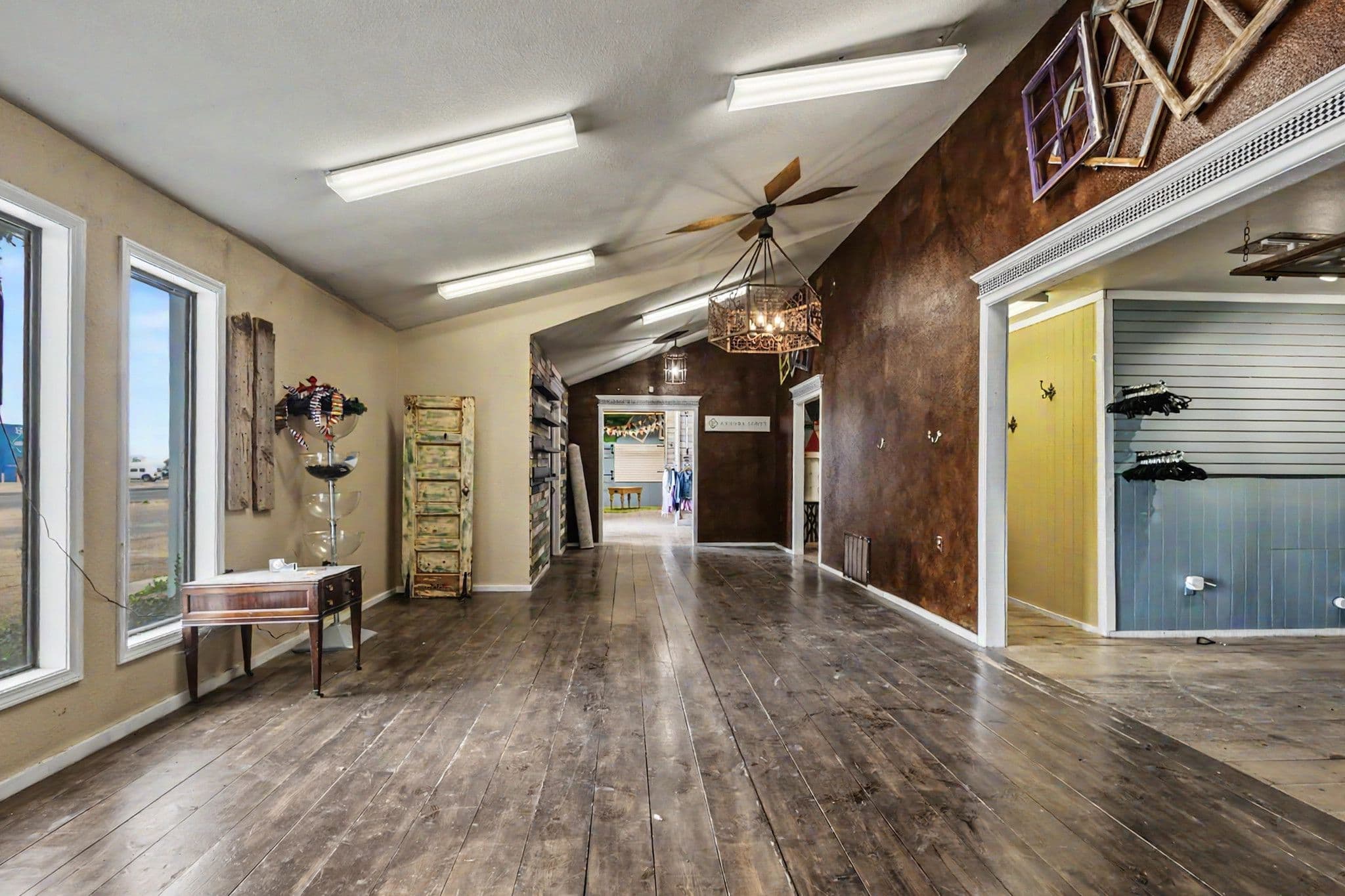 Interior Sideview of Front Room Unit 1