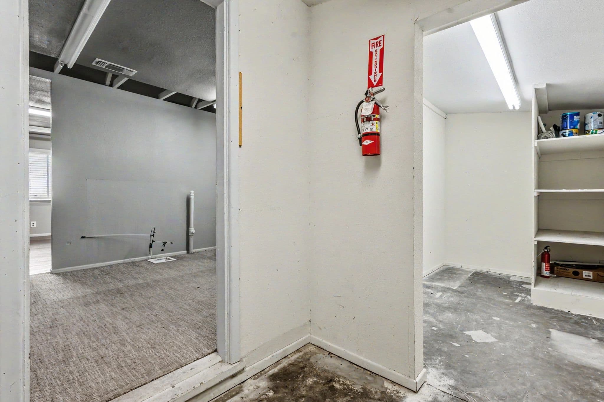 Interior Corner Shot of Storage Room